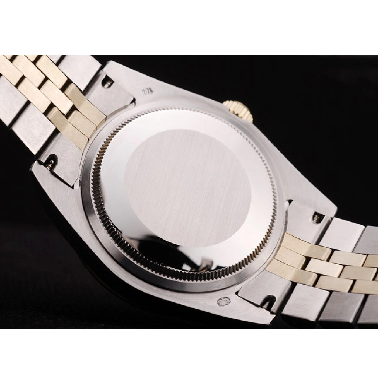 Rolex copies cheap DateJust Steel Diamonds Case Silver Plated Brushed Flowers Dial Stainless Rolex 0615